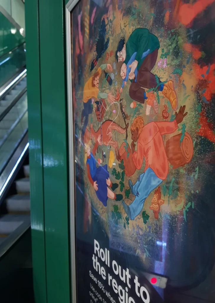 The poster as seen in Perth Train Station